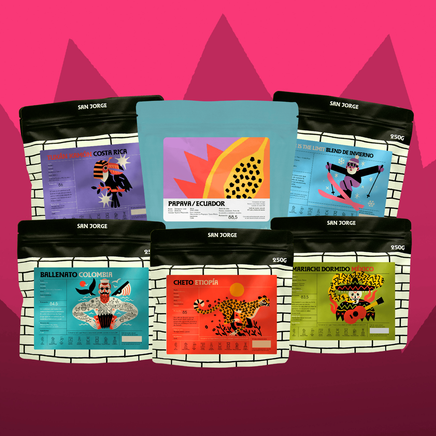 Pack "Lo Quiero TODO" con 6 cafés