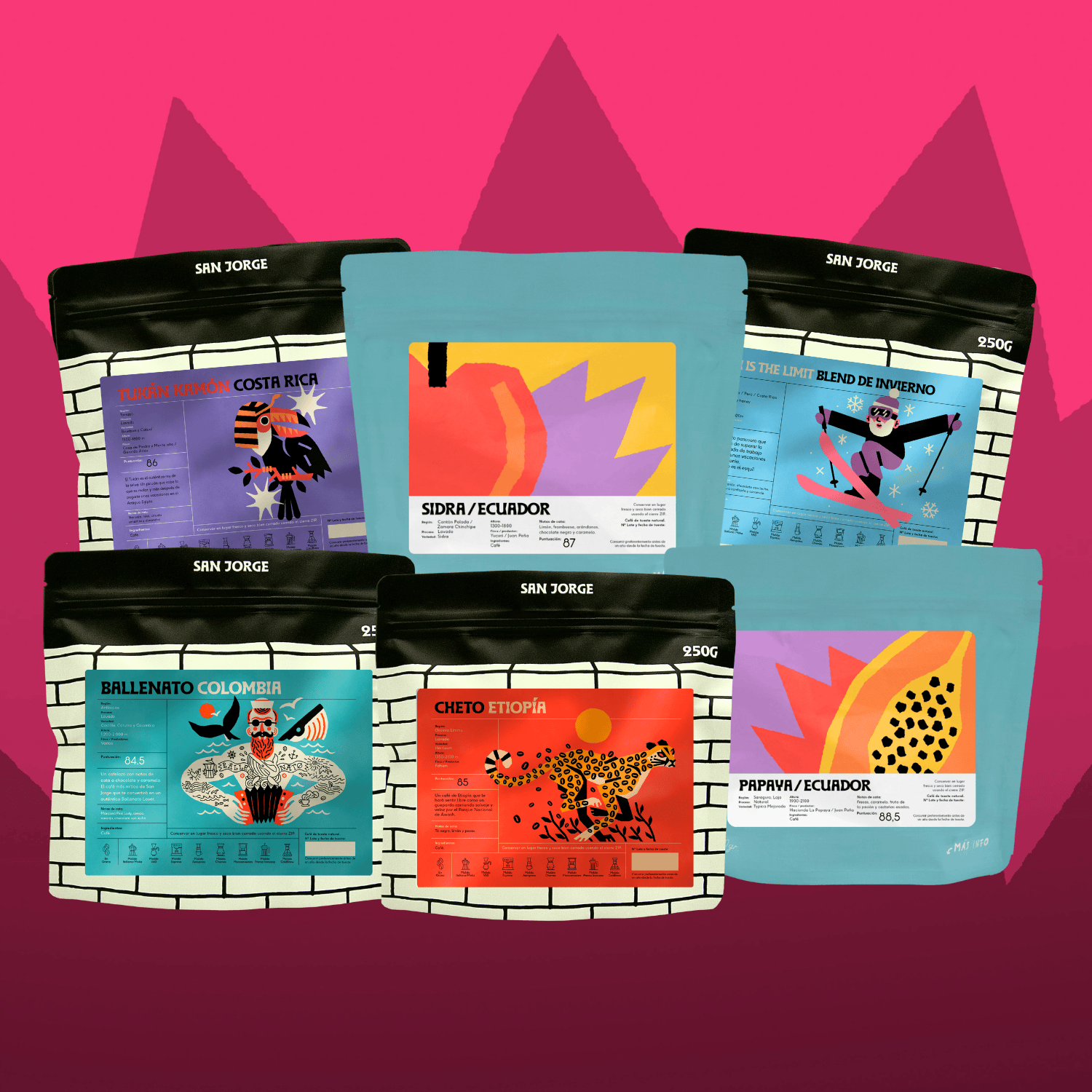 Pack "Lo Quiero TODO" con 6 cafés