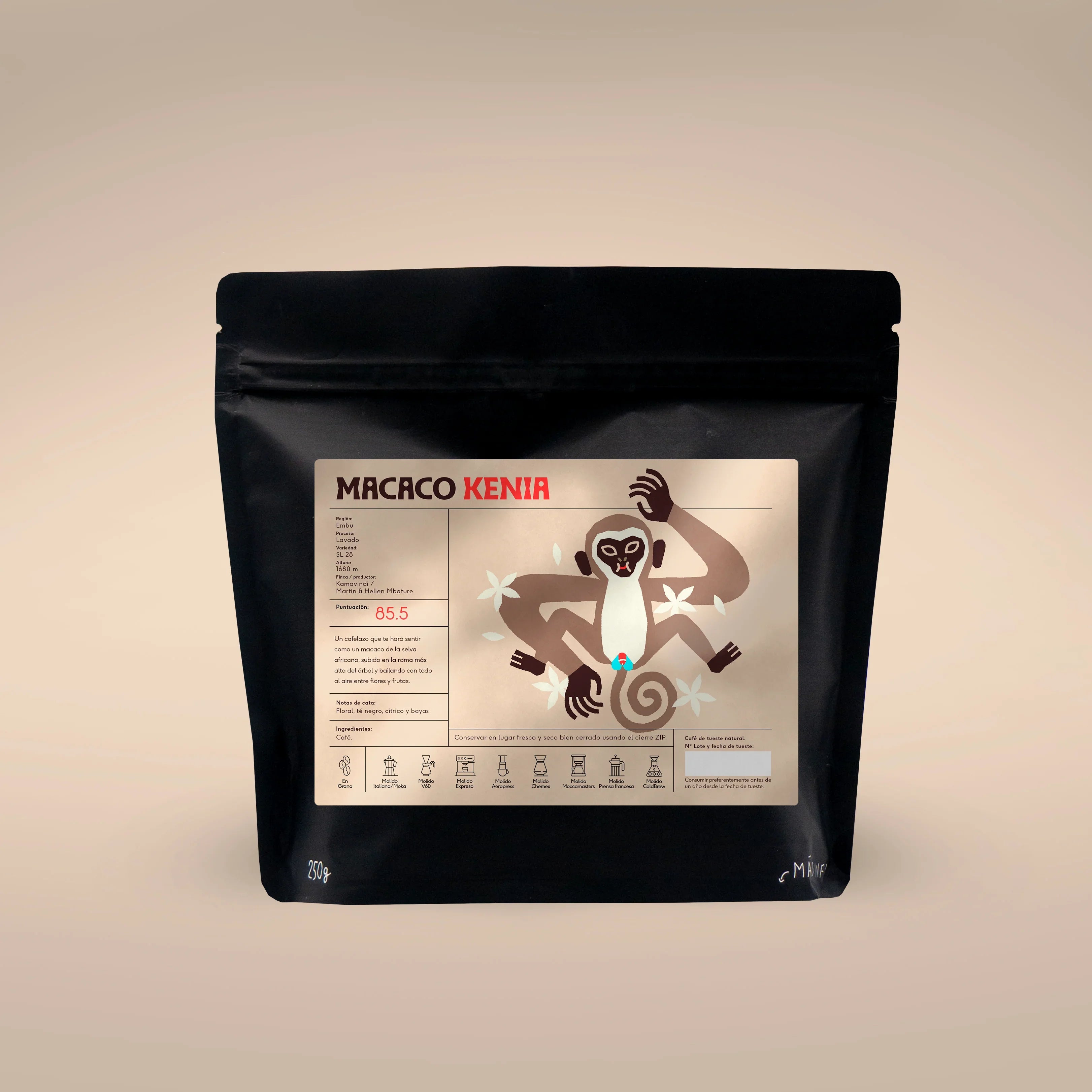 Macaco de Kenia (250 gr)