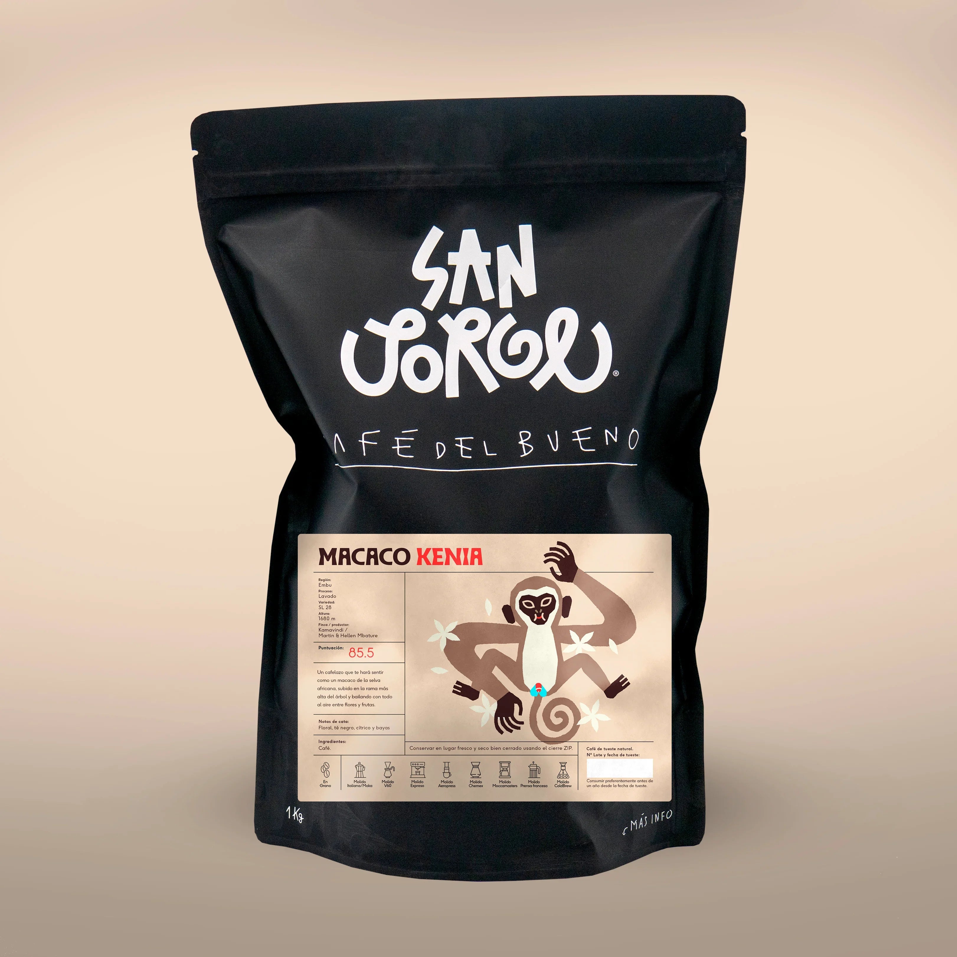 Macaco de Kenia (1kg)