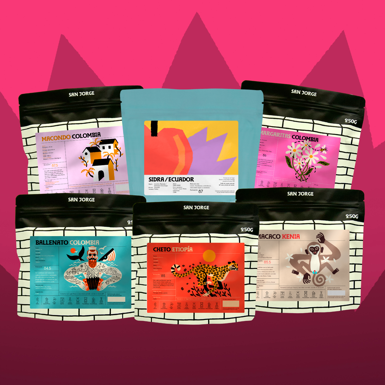 Pack "Lo Quiero TODO" con 6 cafés