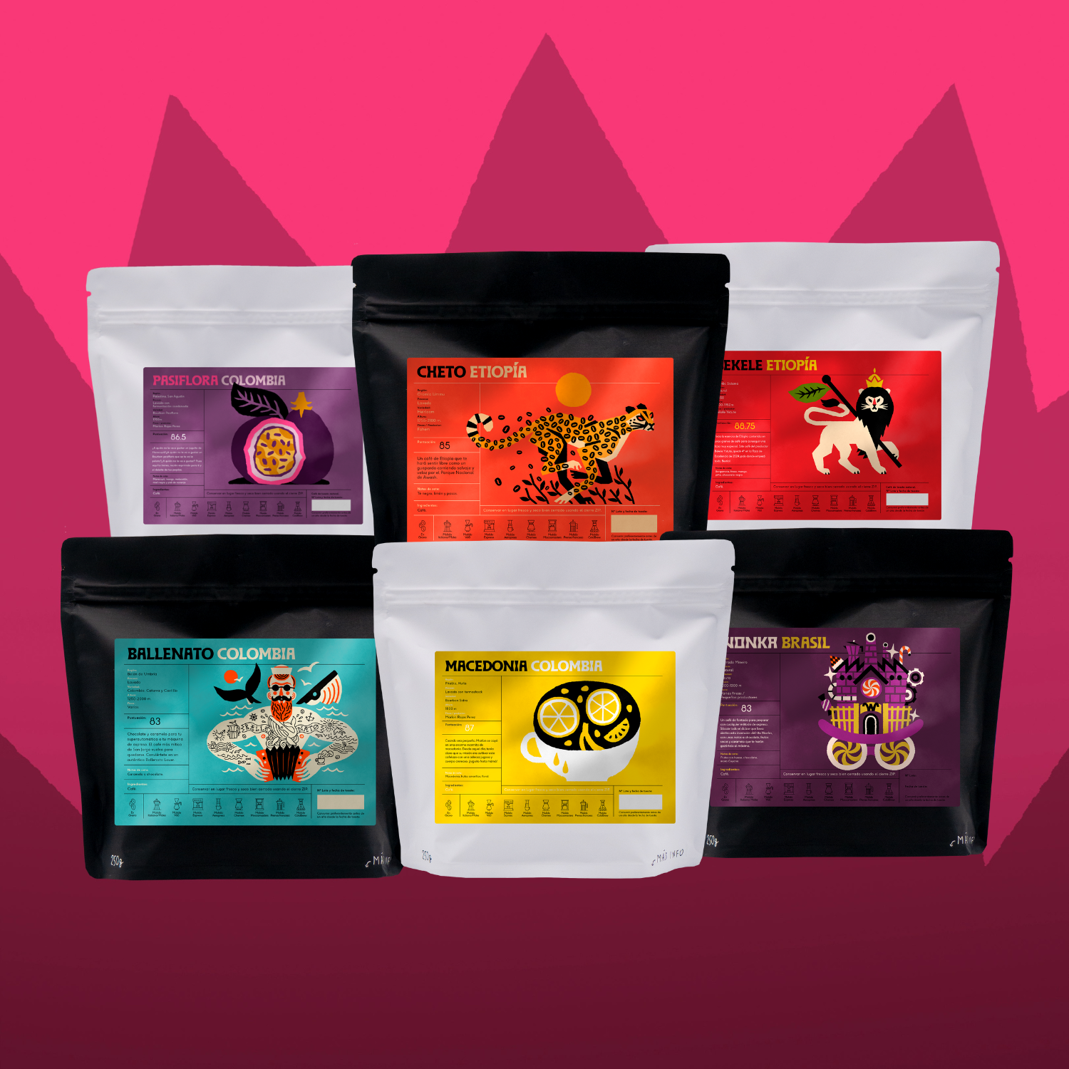 Pack "Lo Quiero TODO" con 6 cafés