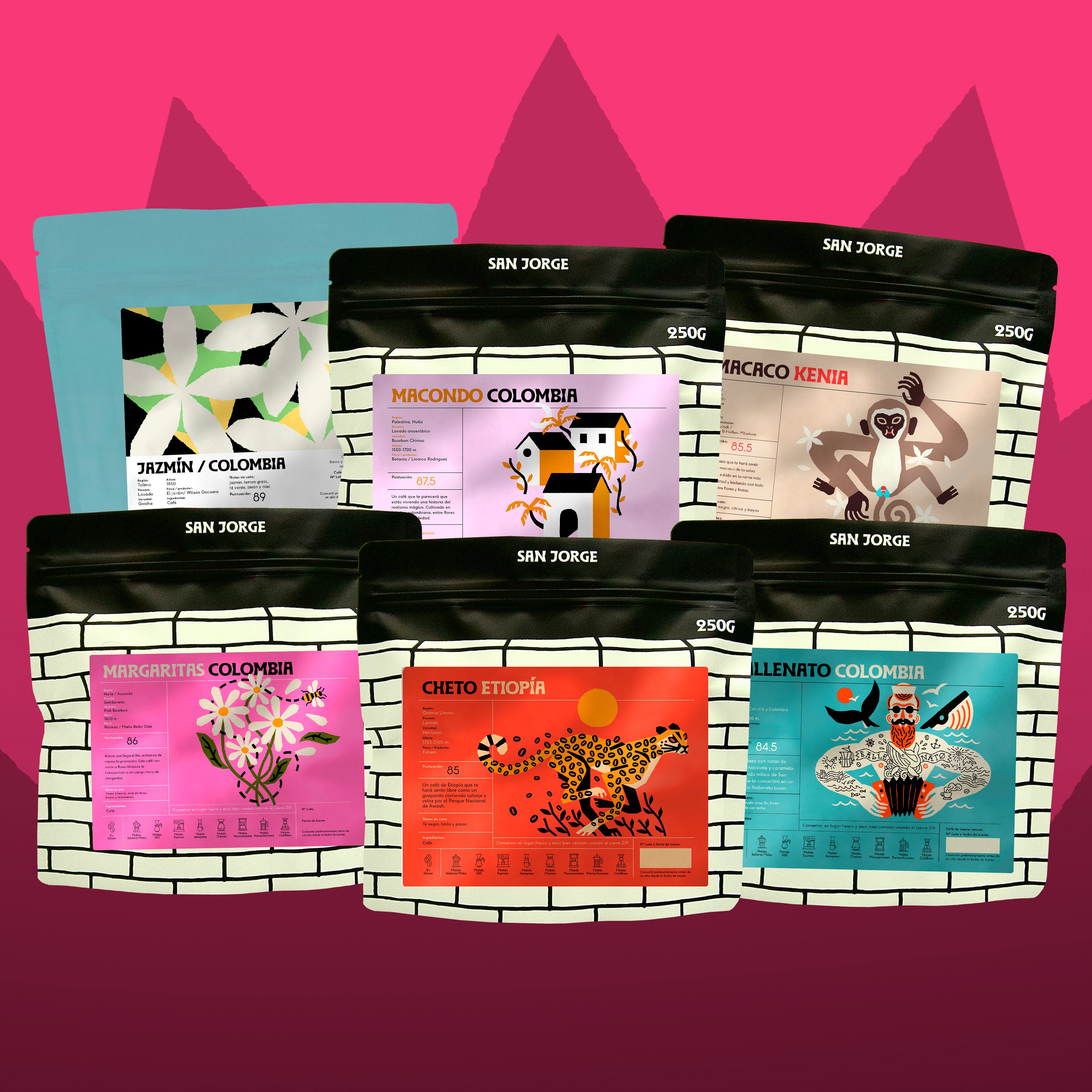 Pack "Lo Quiero TODO" con 6 cafés