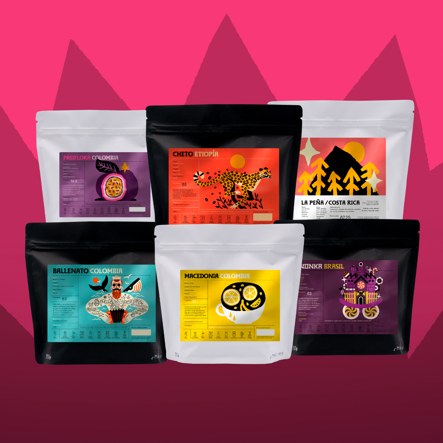 Pack "Lo Quiero TODO" con 6 cafés