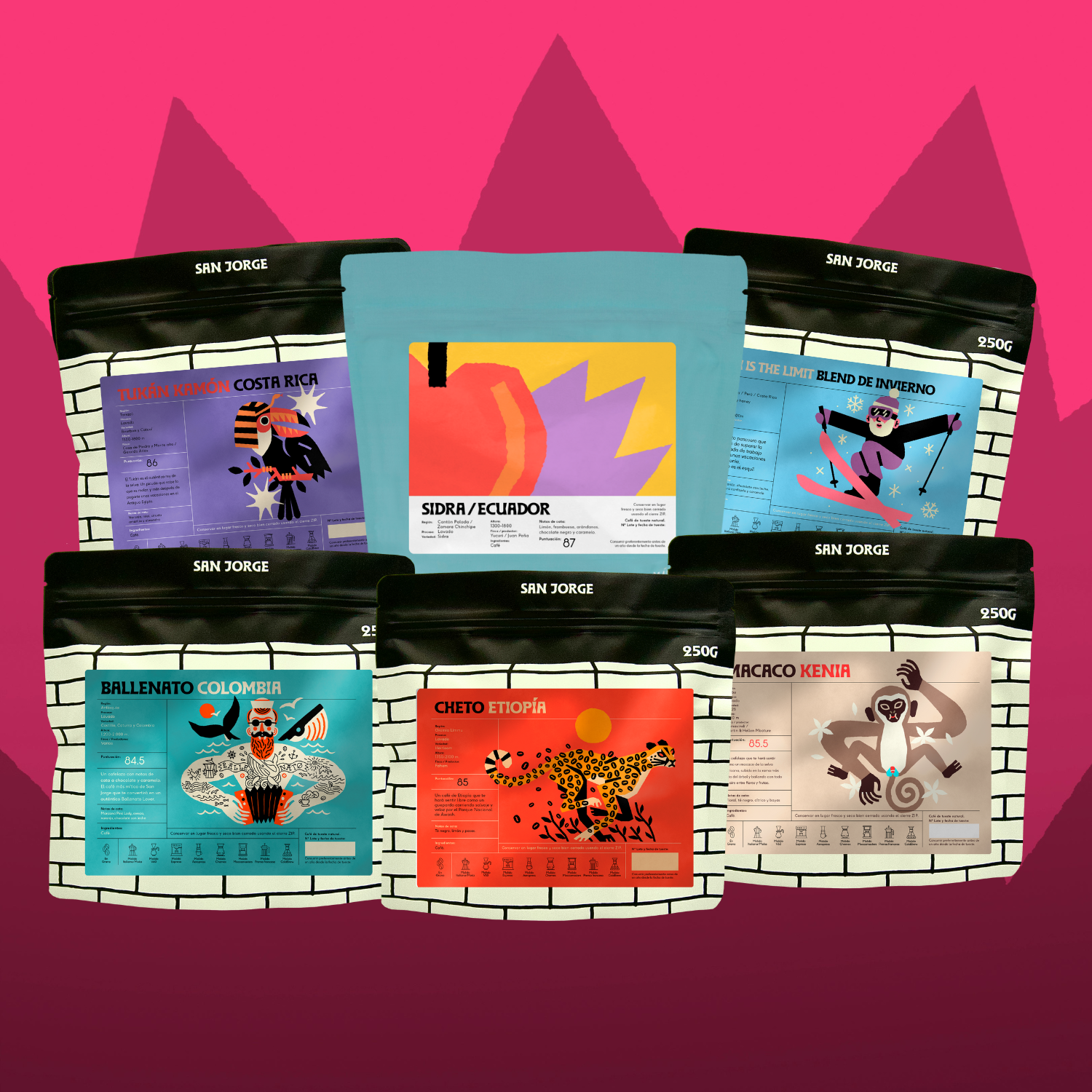 Pack "Lo Quiero TODO" con 6 cafés