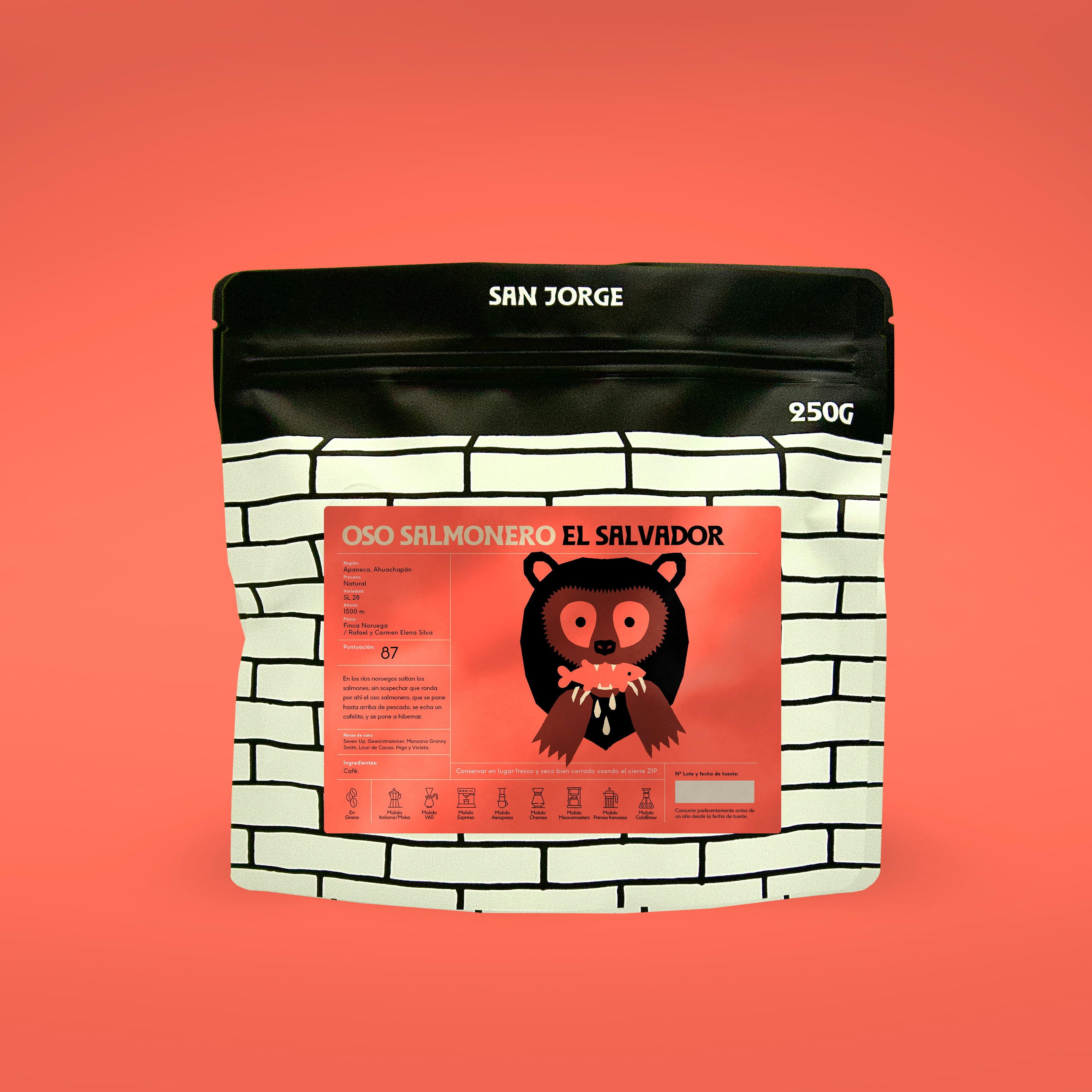 Oso Salmonero de El Salvador (250 Gr.)